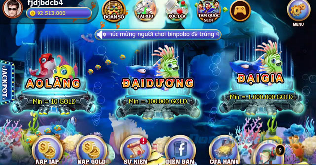 Một số sảnh Bắn Cá 3D đáng chơi nhất hiện nay
